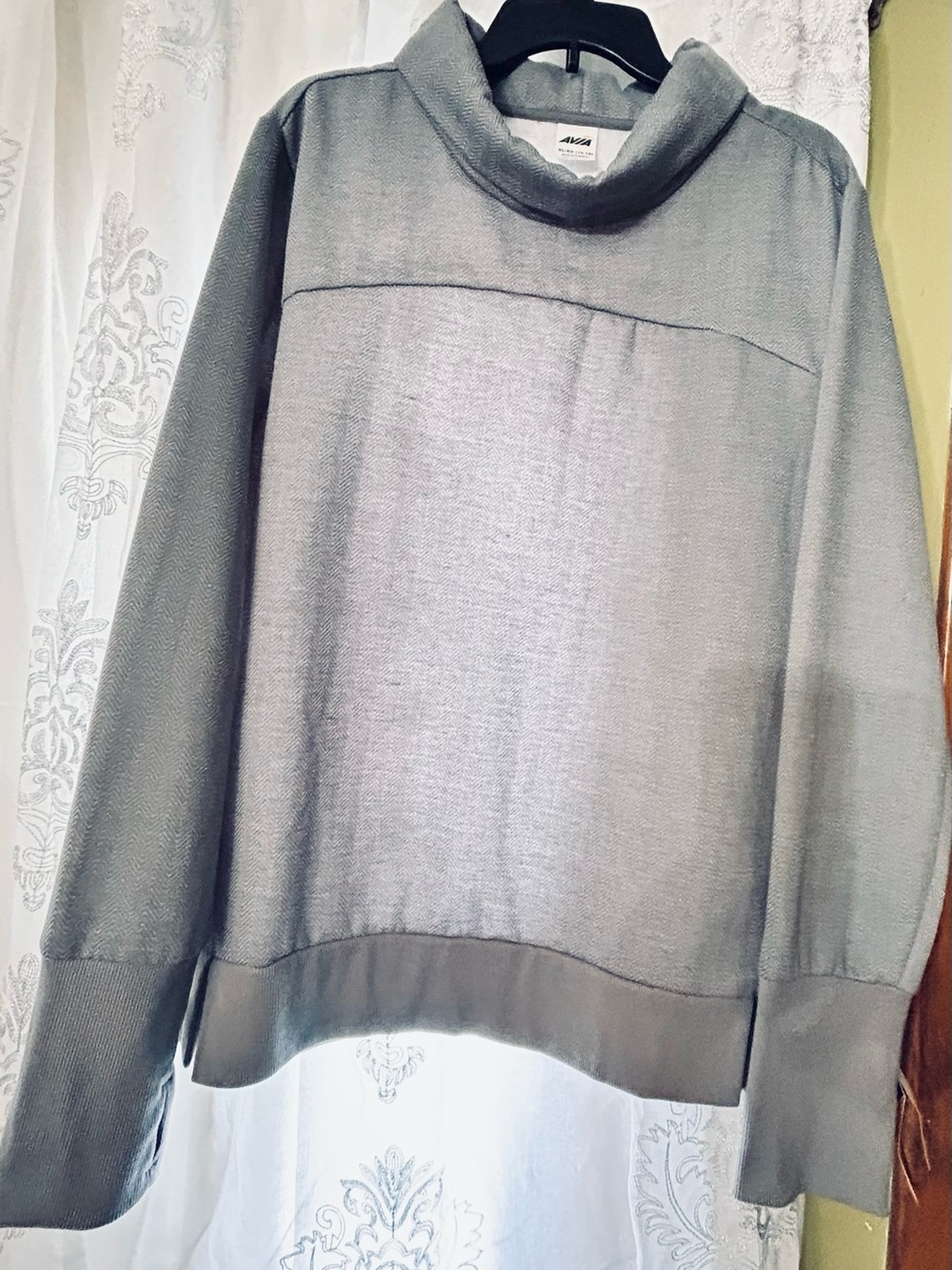 Avia Sage Gray Cowl Neck Pullover